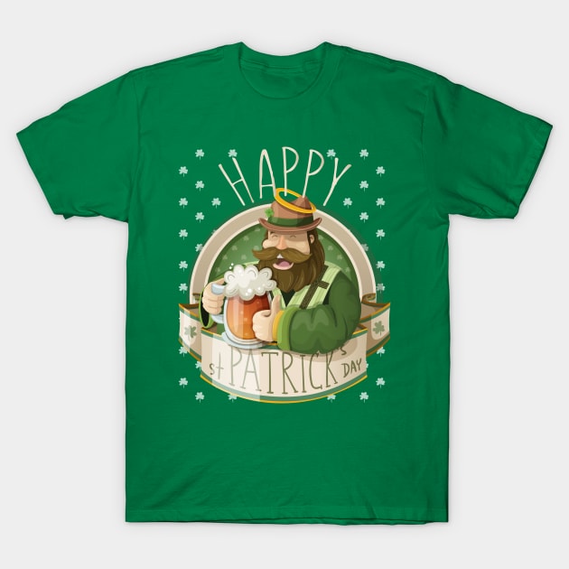 Happy St. Patrick's Day Gift T-Shirt by BadDesignCo